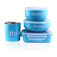 thinkbaby the complete bpa free feeding set: light blue - the ultimate solution for safe and healthy baby feeding logo