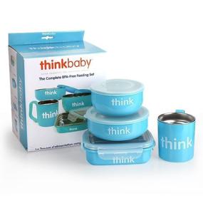 img 3 attached to thinkbaby The Complete BPA Free Feeding Set: Light Blue - The Ultimate Solution for Safe and Healthy Baby Feeding