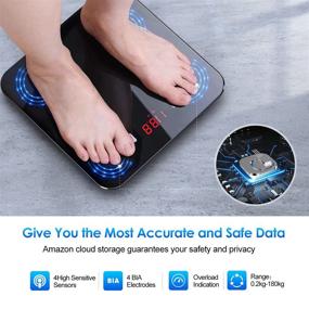 img 3 attached to 📱 WOWBUY Digital Body Fat Scale: Bluetooth Sync with Fitness App for Accurate BMI Tracking up to 396 lbs (Black)