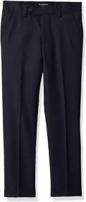 img 2 attached to 👖 Solid Black Pants for Boys - Isaac Mizrahi Boys' Clothing.