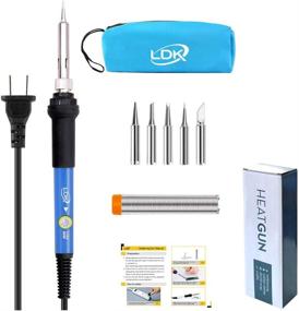 img 4 attached to LDK 300W Portable Multi Function Heat Gun & Electric 🔥 Soldering Iron Kit - DIY Shrink Wrapping, Drying Paint, Soldering Welding Tools