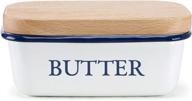 beechwood enamel butter dish: svebake's stylish and functional holder logo