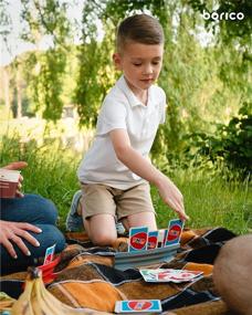 img 3 attached to 🎴 Hands-Free Card Holders for Playing Cards - BORICO (Pack of 2), Portable & Stacked Storage Game Card Tray for Kids, Adults & Arthritis Patients with Travel Pouch (Blue)