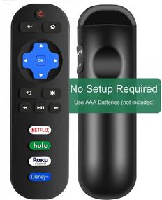 img 3 attached to Заменяющий пульт Motiexic RC280 RC282 для телевизоров TCL Roku Smart LED с кнопками Netflix, HULU, ROKU-Channel, Disney+ - не требуется настройка.