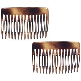 img 4 attached to 🌸 Camilia Paris CP50/2: Small French Hair Combs Set for Women - Strong Hold Hair Clips, No Slip Styling Accessories