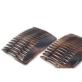 img 2 attached to 🌸 Camilia Paris CP50/2: Small French Hair Combs Set for Women - Strong Hold Hair Clips, No Slip Styling Accessories