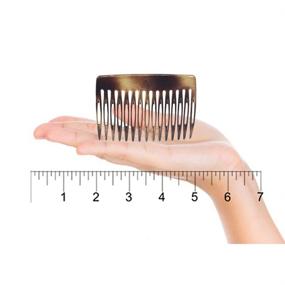 img 1 attached to 🌸 Camilia Paris CP50/2: Small French Hair Combs Set for Women - Strong Hold Hair Clips, No Slip Styling Accessories