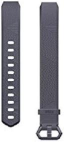 img 4 attached to Усовершенствуйте свой Fitbit Alta HR и Alta Classic с помощью аксессуарной ленты сине-серого цвета, размером L.