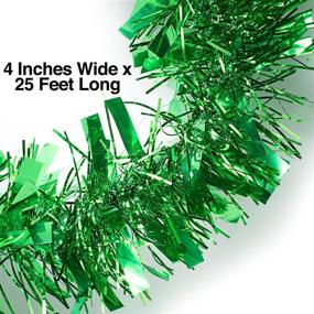 img 3 attached to Green Metallic Tinsel Garland Inches Seasonal Decor in Wreaths, Garlands & Swags