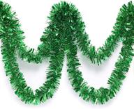 green metallic tinsel garland inches seasonal decor in wreaths, garlands & swags logo