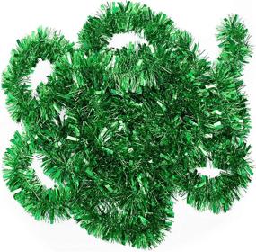 img 1 attached to Green Metallic Tinsel Garland Inches Seasonal Decor in Wreaths, Garlands & Swags