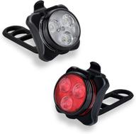 🚲 akale usb rechargeable bike lights set - super bright led front and rear bicycle lights, 650mah lithium battery, 4 light modes, ipx4 waterproof, includes 2 usb cables and 4 straps logo