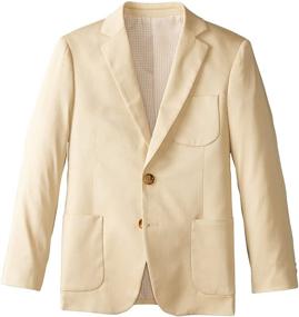 img 2 attached to 🧥 Boys' Clothing: Isaac Mizrahi Cotton Solid Blazer for Suits & Sport Coats