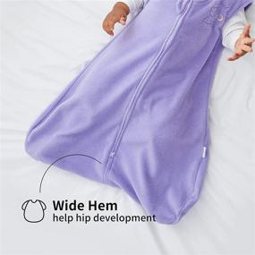 img 1 attached to 👶 DuoMiaoMiao Micro-Fleece Baby Sleep Sack: Cozy, All-Season Wearable Blanket with Inverted Zipper, 1.0 TOG