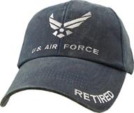 u s force retired washed denim logo