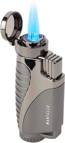 img 4 attached to 🔥 Mantello Ignite Triple Jet Flame Butane Lighter for Cigarettes - Torch Lighter - High-Quality Smoking Accessories & Gifts - Refillable Tank, Adjustable Gas Knob, Windproof Fire