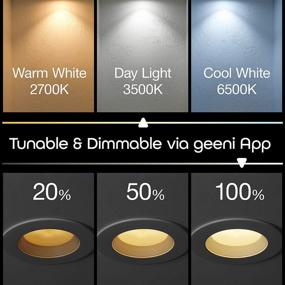 img 2 attached to 💡 Revolutionize Lighting with Geeni Dimmable Multicolor Downlight: 2700K to 5000K Options