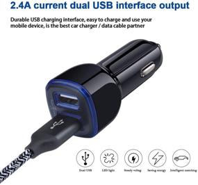 img 1 attached to 🔌 High-Quality USB Type C Car Charger & Dual USB Wall Charger Kit with USB C Cable - Compatible with Samsung Galaxy A21, A20, A50, LG Stylo 6, G8, G7, Moto G8, G7, G Power, G Stylus