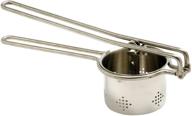 🥔 silver norpro 12in/30.5cm stainless steel potato ricer - holds 2.75c/22oz logo