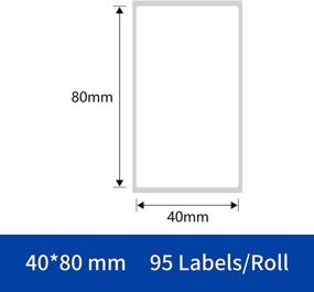 img 3 attached to 🏷️ DETONGER Многофункциональная самоклеящаяся термоэтикетка (40x80 мм) для принтера DP23/DP23L/DP30S - Черным по белому.