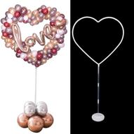 🎈 focalmotors balloon column arch kit: heart shape stand holder for stunning birthday, wedding, and party centerpieces logo