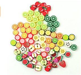 img 3 attached to 🍓 Xiaomei DIY Bracelet: 100pcs Mixed Fruit Color Beads for Handmade Jewelry