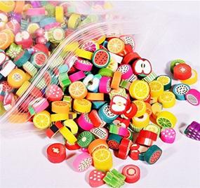 img 4 attached to 🍓 Xiaomei DIY Bracelet: 100pcs Mixed Fruit Color Beads for Handmade Jewelry