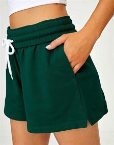 img 3 attached to 🏃 Stay Comfy and Stylish with Ezymall Women's Sweat Shorts for Summer Workouts and Casual Running with Pockets