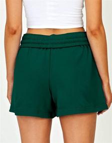 img 1 attached to 🏃 Stay Comfy and Stylish with Ezymall Women's Sweat Shorts for Summer Workouts and Casual Running with Pockets