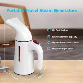 img 1 attached to 👕 TER Handheld Garment Steamer: Portable Travel Iron for Wrinkle-Free Clothes, Home and Travel Use