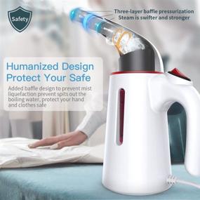 img 2 attached to 👕 TER Handheld Garment Steamer: Portable Travel Iron for Wrinkle-Free Clothes, Home and Travel Use