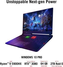 img 1 attached to 💻 Ноутбук для игр ASUS ROG Strix Scar 15 (2021) с 15,6-дюймовым экраном IPS FHD 300 Гц, NVIDIA GeForce RTX 3080, AMD Ryzen 9 5900HX, 16 ГБ DDR4, 1 ТБ SSD, клавиатурой Opti-Mechanical Per-Key RGB, Windows 10 - G533QS-DS96