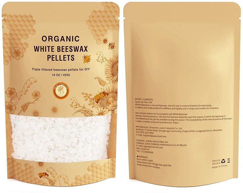 453g White Beeswax Pellets, 100% Pure Natural, Suitable For