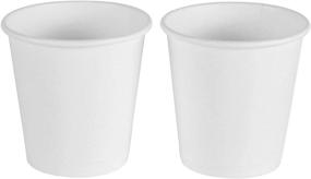 img 2 attached to 🥤 300-Pack 4 Ounce White Paper Cups: Ideal for Bathrooms, Coffee, Mouthwash & Flavored Beverages