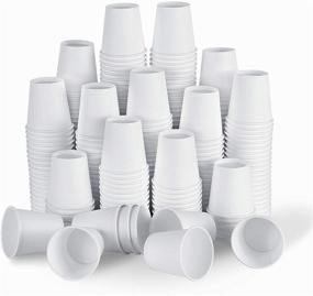 img 4 attached to 🥤 300-Pack 4 Ounce White Paper Cups: Ideal for Bathrooms, Coffee, Mouthwash & Flavored Beverages