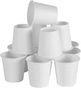 img 3 attached to 🥤 300-Pack 4 Ounce White Paper Cups: Ideal for Bathrooms, Coffee, Mouthwash & Flavored Beverages