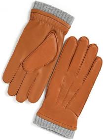 img 4 attached to 🧤 YISEVEN Sheepskin Motorcycle Men's Accessories: Non-Touchscreen Classic Gloves & Mittens