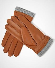 img 1 attached to 🧤 YISEVEN Sheepskin Motorcycle Men's Accessories: Non-Touchscreen Classic Gloves & Mittens