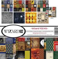 📸 набор для скрапбукинга reminisce wizard 102: коллекция из 12 листов 12x12 дюймов, многоцветная палитра для потрясающих воспоминаний логотип