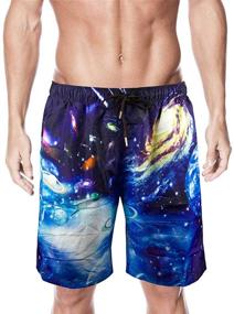 img 2 attached to Hgvoetty Galaxy Pattern Shorts: Stylish Boys' Clothing and Swimwear with Convenient Pockets!