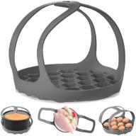 pressure cooker sling: versatile silicone bakeware sling for 3qt instant pot - bpa-free egg steamer rack included! logo