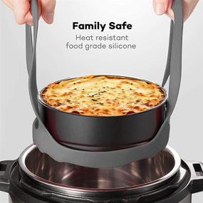 img 1 attached to Pressure Cooker Sling: Versatile Silicone Bakeware Sling for 3Qt Instant Pot - BPA-Free Egg Steamer Rack Included!