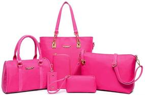 img 4 attached to AlwaySky Womens Shoulder Top Handle Handbag Women's Handbags & Wallets