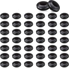 img 4 attached to 🍺 50-Pack Airlock Grommets for Fermenter Lids, Mason Jars, Straws, Beer, Wine, Plastic Bucket Fermenters - 5/8" Outer Diameter, 3/8" Inner Diameter, Silicone Grommets