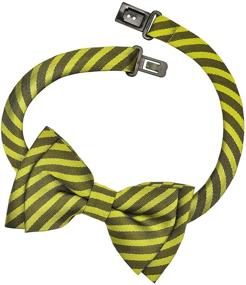 img 1 attached to Retreez Matte Classic Striped Woven Microfiber Pre-tied Boys Bowtie for Stylish Look