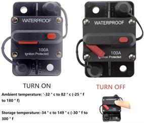 img 2 attached to STETION 150 Amp Circuit Breaker Trolling With Manual Reset Car Marine Trolling Motors Boat ATV Manual Power Protect For Audio System Fuse 12V-48VDC Waterproof (150Amp) …