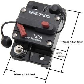 img 3 attached to STETION 150 Amp Circuit Breaker Trolling With Manual Reset Car Marine Trolling Motors Boat ATV Manual Power Protect For Audio System Fuse 12V-48VDC Waterproof (150Amp) …