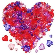 valentines colorful gemstone ornaments decorations logo