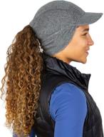 🧣 stay warm & stylish on the trail with the trailheads fleece ponytail hat & adventure hat for women logo