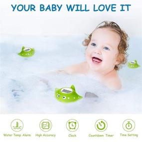 img 3 attached to 🛀 Baby Bath Thermometer: Safe and Fun Digital Toy for Kids + Alarm & Countdown Clock!